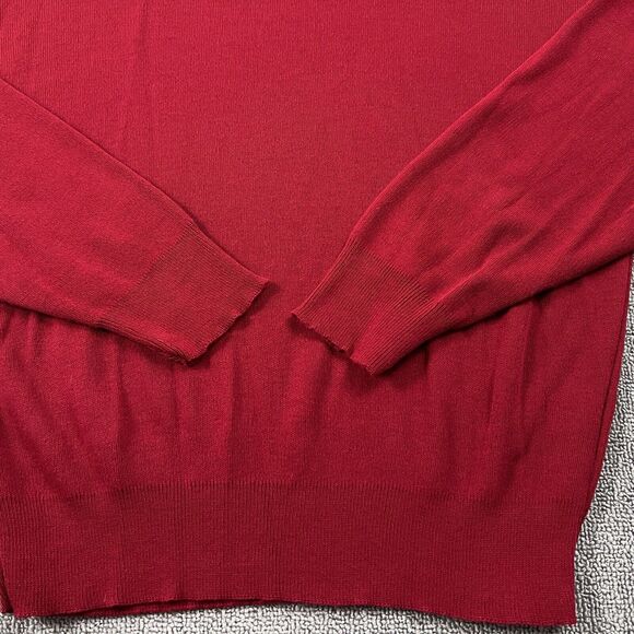 Vintage Le Tigre Sweater Adult Large Red Turtle Neck Sweatshirt Casual Men's - Picture 6 of 15
